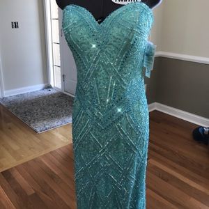 Brand New Scala Fully Beaded Prom Grad Dress